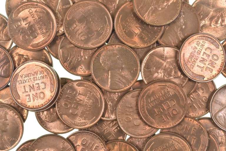 Lot of (50) 1930 BU Lincoln Wheat Cents Roll