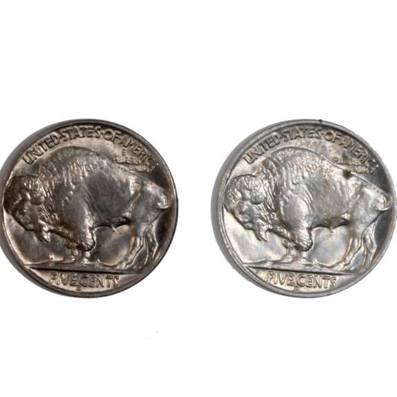 2 Gem BU 1938 D Buffalo Nickels