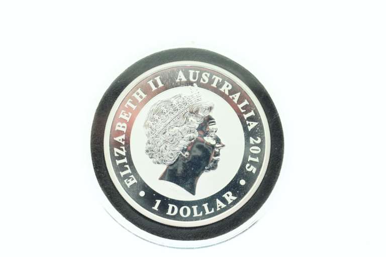 Royal Queen Elizabeth II Silver Australian 1 Dollar Coin