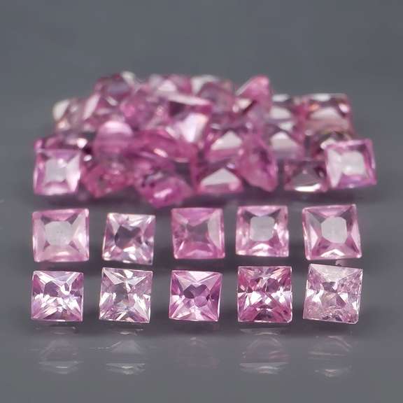 Rare HEATED ONLY 2.72ct pink Sapphire set