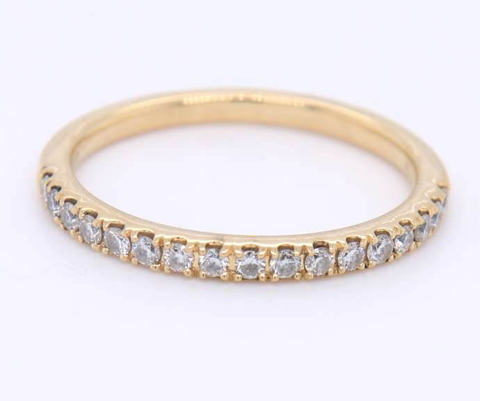 Brilliant Rose Gold Lab Grown Diamond with Yellow Gold Diamond Wedding Set