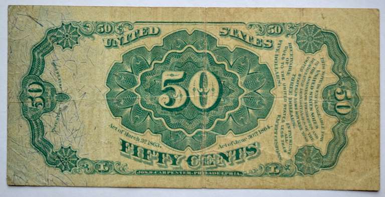 50 Cent Bob Hope Fracrtional Currency Note