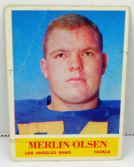 Merlin Olsen 1964 Philadelphia Rookie Football Card