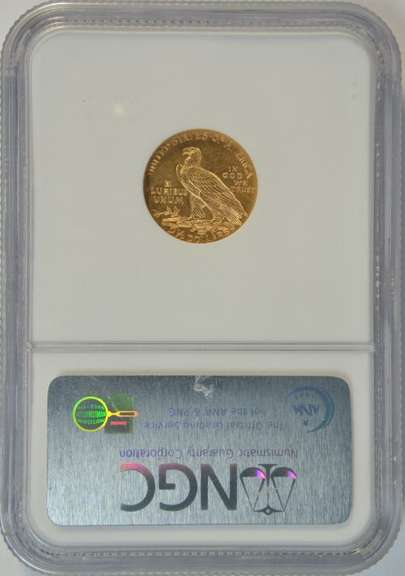 Choice BU 1926 US $2.50 Indian Gold Piece. NGC MS61