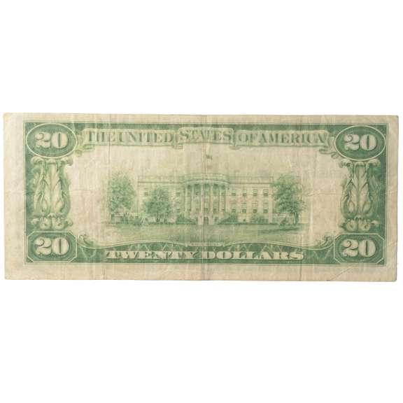 $20 1929 National Currency Federal Reserve Bank San Francisco Ca Note