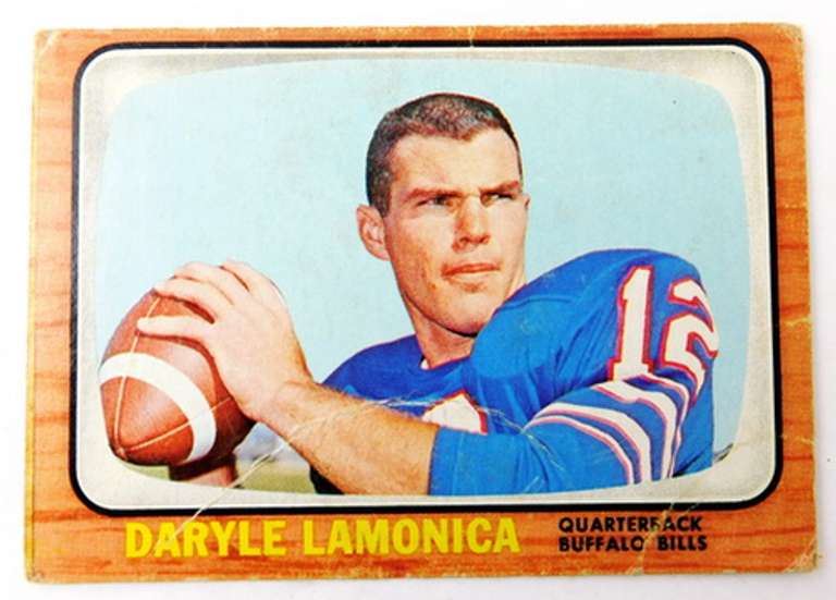 1966 Daryle Lamonica, Bills QB Football Card