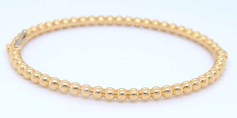 Van Cleef Perlee Pearls of Gold Bracelet in 18kt Yellow Gold