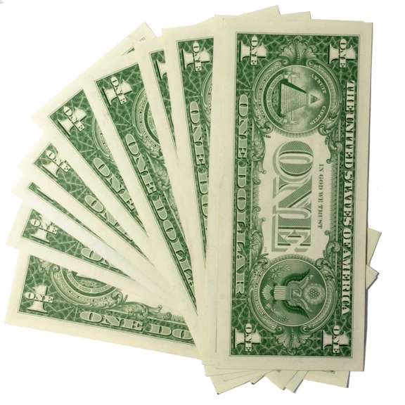 10 Unc 1957 Series $1 Silver Certificates