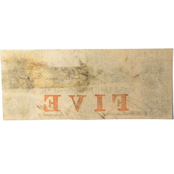 $5 Manufacturers Bank Erie NY July 1 1861 Note