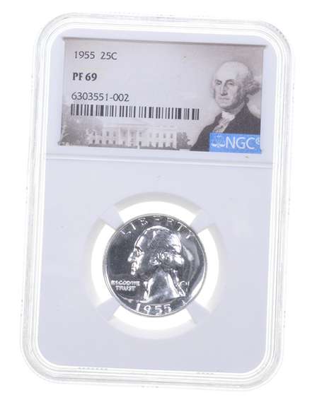 PF69 1955 Washington Quarter - Graded NGC