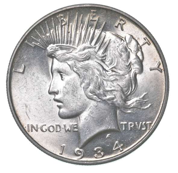 1934-D Peace Silver Dollar