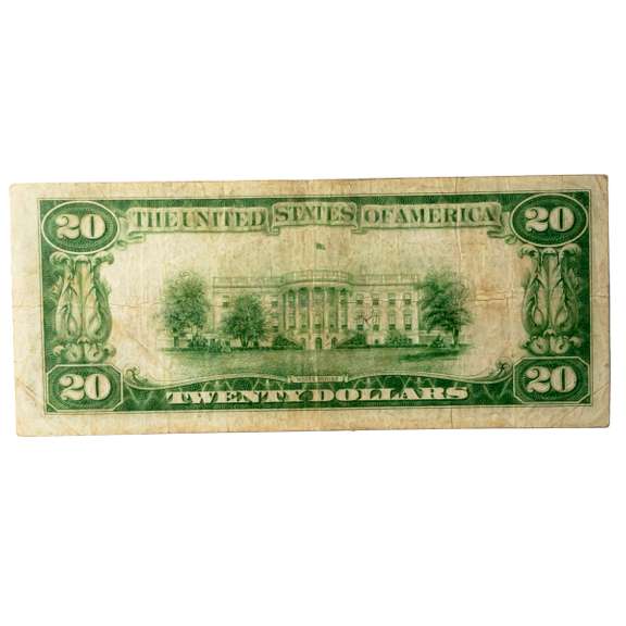 $20 1929 National Currency Federal Reserve Bank San Francisco Ca Note