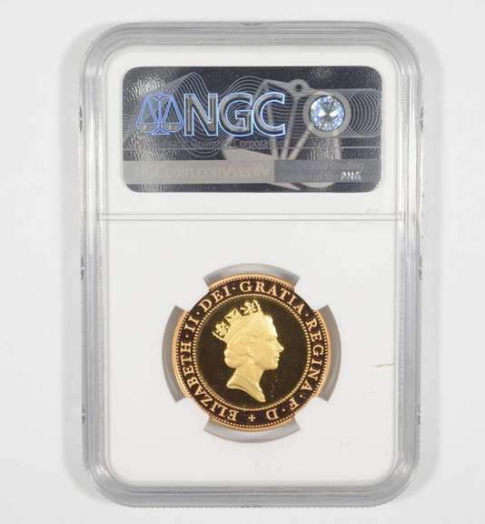 PF70 UCAM 1997 Great Britain 2 Gold Pounds Bi-Metallic Celtic NGC