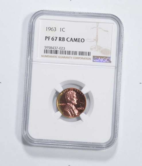 PF67 RB CAM 1963 Lincoln Memorial Cent - Graded NGC