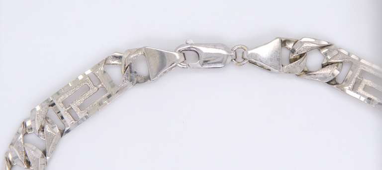 Favorite White Gold Curb Link Fancy Bracelet