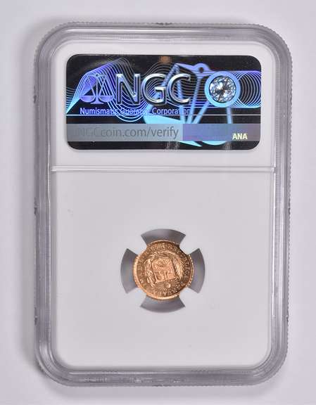 MS67 1968 BBR Peru 1/5 Lima Gold Coin NGC