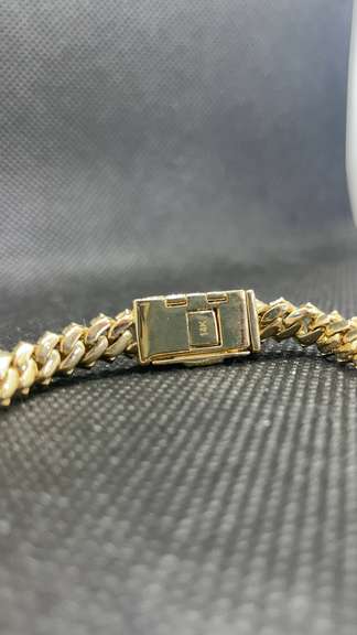 STUNNING 14K YELLOW GOLD 5.00 CARAT MIAMI CUBAN DIAMOND BRACELET