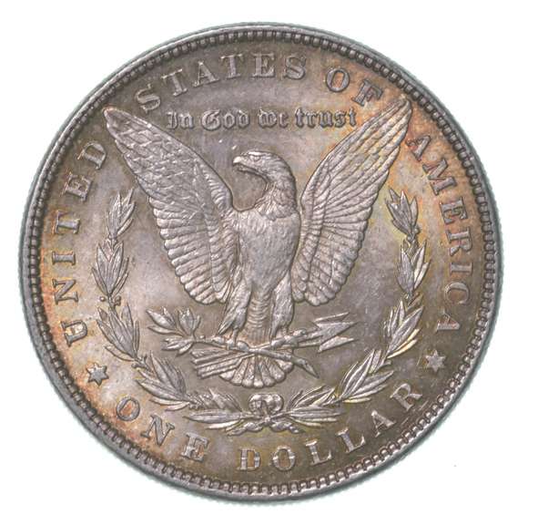 1886 Morgan Silver Dollar Toned Great Color!