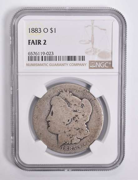 FAIR 2 1883-O Morgan Silver Dollar NGC Lowball Low Ball