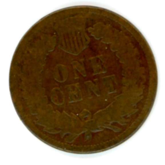 1873 Open “3” Indian Head Cent