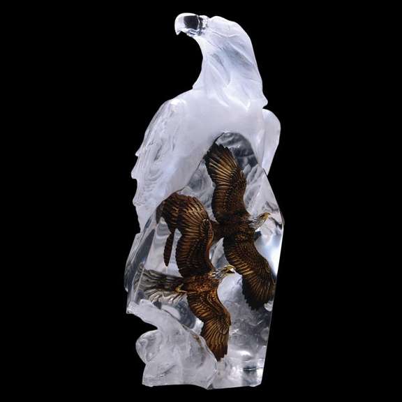 Valor Sculpture/ Glass by Cantrell, Kitty