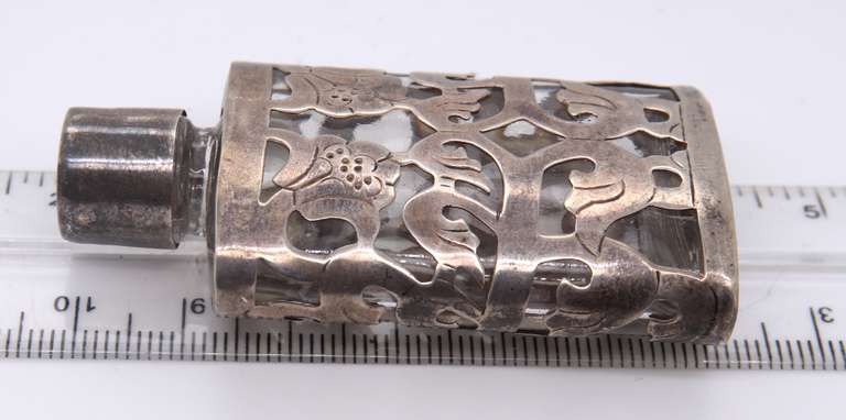 Vintage 925 Sterling Silver Perfume Bottle