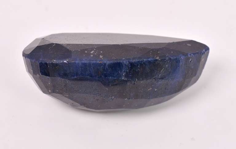 Brilliant Colossal 573.50 Midnight Blue Faceted Sapphire Gemstone