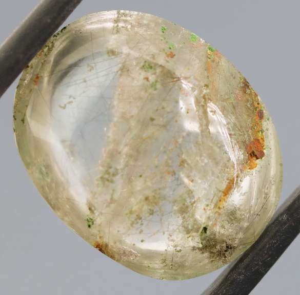 All natural 19.14ct rutilated Ghost Quartz