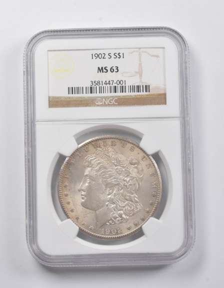 MS63 1902-S Morgan Silver Dollar NGC