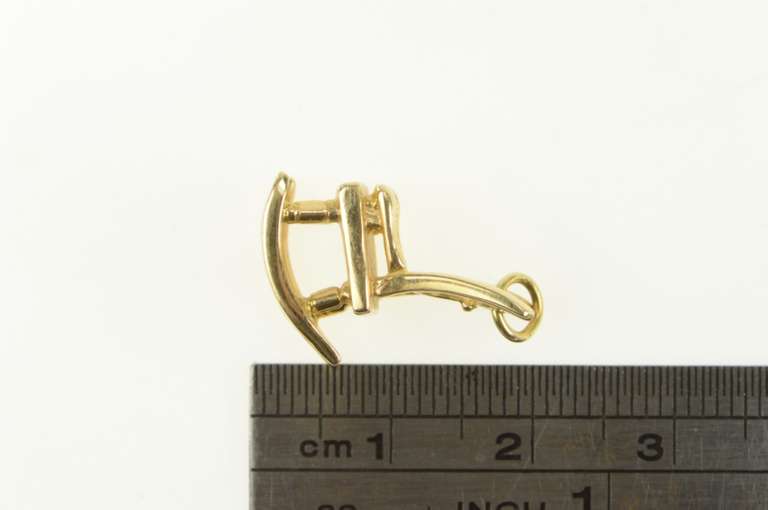 14K Yellow Gold 3D Rocking Chair Relaxation Symbol Charm/Pendant
