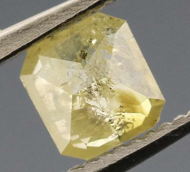 Unheated .31ct fancy yellow Diamond
