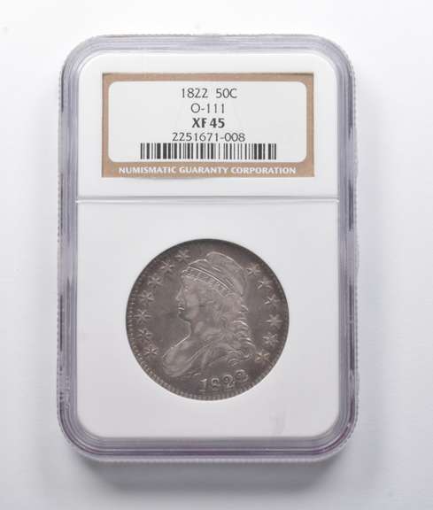 XF45 1822 Capped Bust Half Dollar O-111 NGC