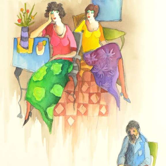 Untitled Original by Tarkay (1935-2012)