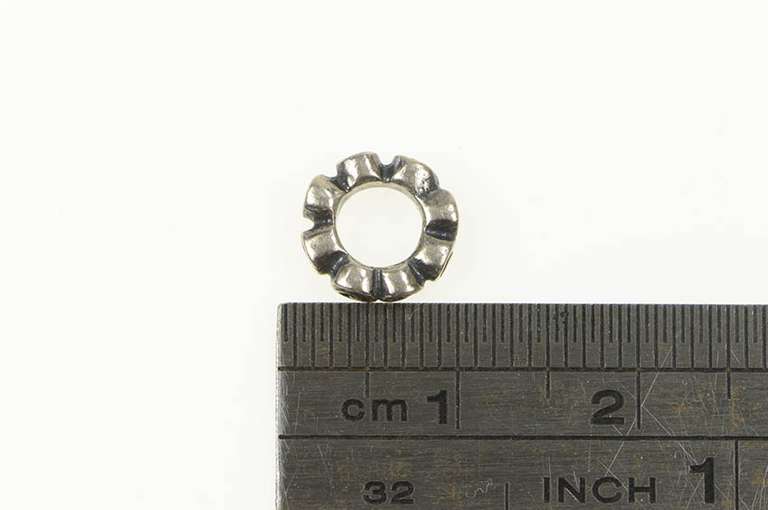 Sterling Silver Pandora Swirl Design Spacer Bead Slide Charm/Pendant