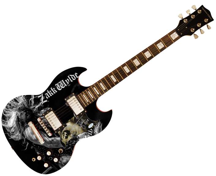 Zakk Wylde Autographed Custom Graphics Photo Guitar ACOA