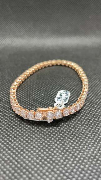 GORGEOUS 8.64CT  LAB GROWN 18K ROSE GOLD DIAMOND TENNIS BRACELET