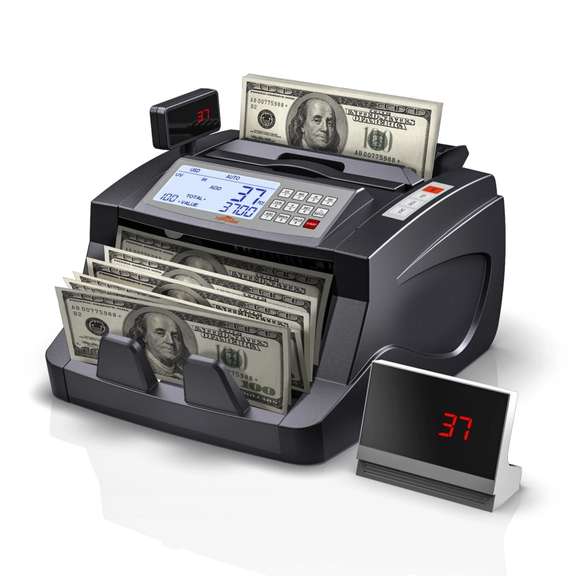 80W 1000pcs/min Money Counting Machine for Bank