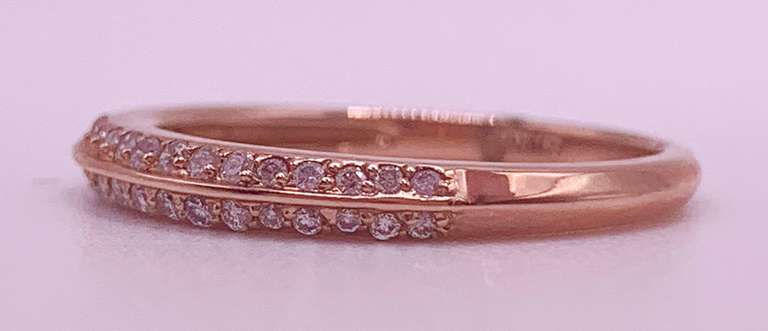 14kt Solid Yellow Gold Diamond Band