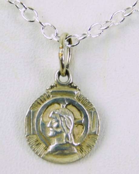 Petite Sterling Silver Lutheran Medal & Chain