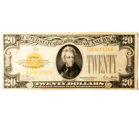 $20 1928 Series Gold Certificate
