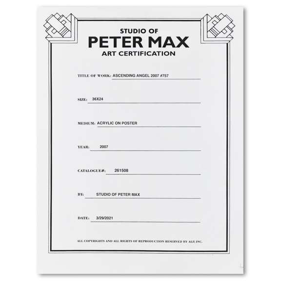 Ascending Angel by Peter Max