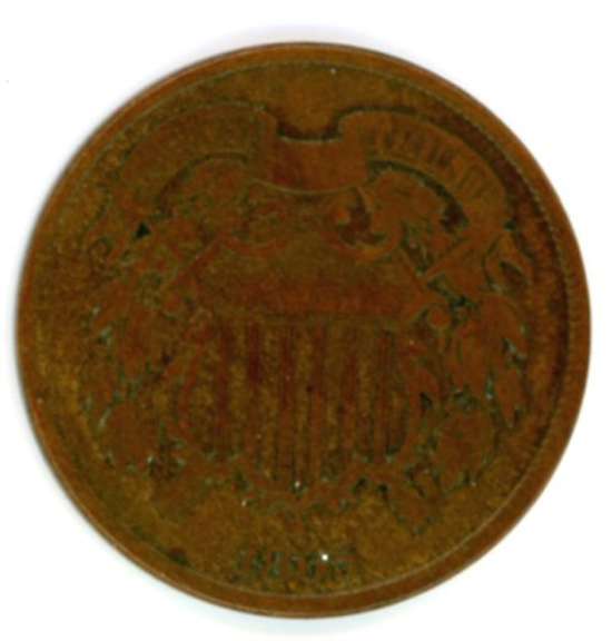 1865 Two Cent Piece