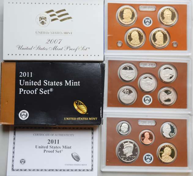 2007 2011 US Proof Sets