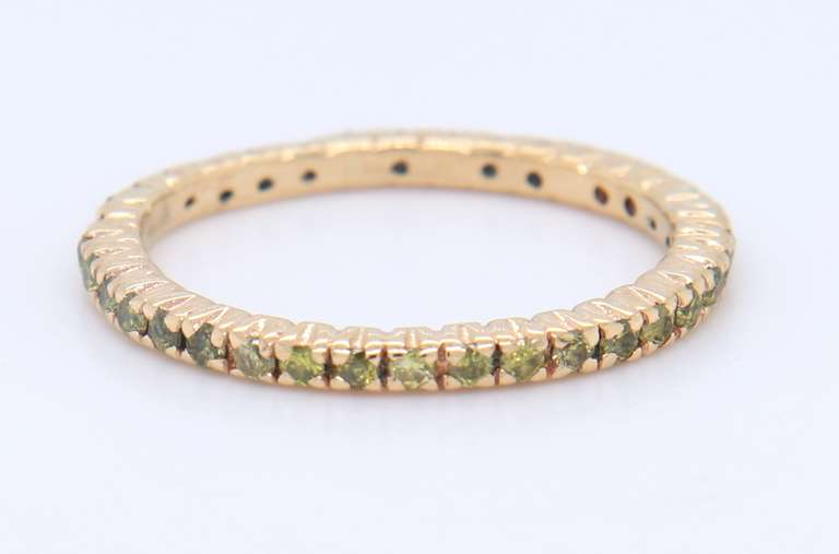 Fancy Yellow gold Yellow Diamond Band