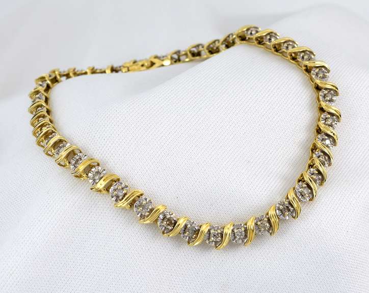 Popular S Link Diamond Bracelet