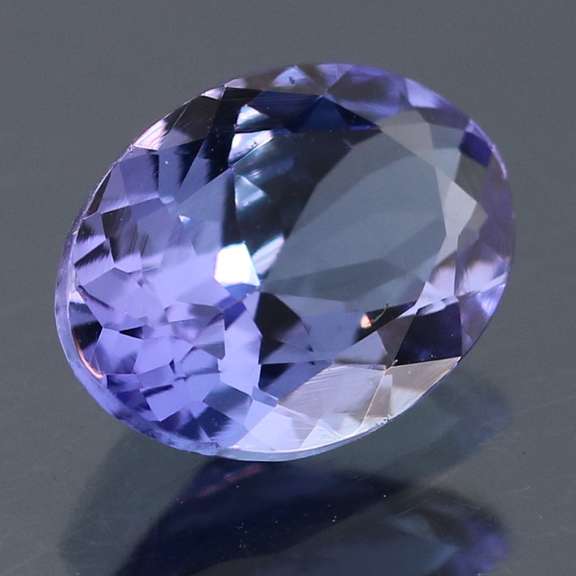 Vivid 1.23ct violet blue Tanzanite