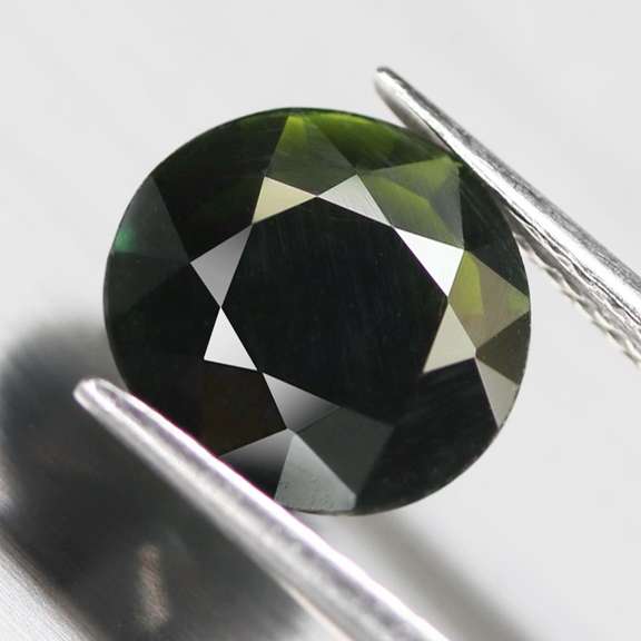 Top 2.92ct natural olive green Tourmaline solitaire
