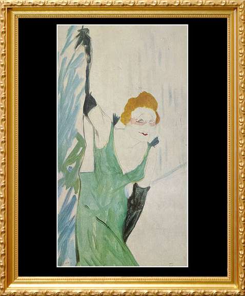 Toulouse Lautrec, Yvette Guilbert Saluant