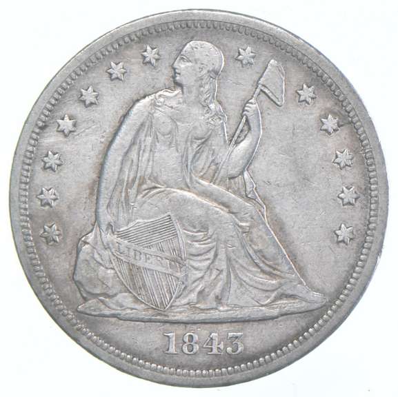 1845 Seated Liberty Dollar
