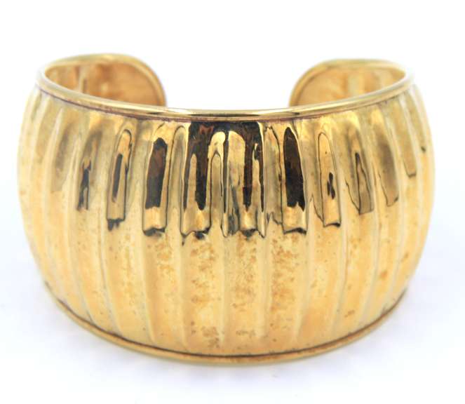 Italian 925 Sterling Silver Signed Cuff Bangle